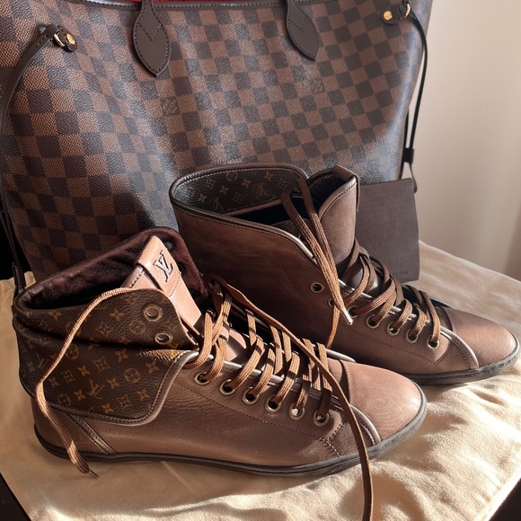 Louis Vuitton x Virgil Trainer 508 Sneaker Boot 2020 1A7R0R size LV 8.5